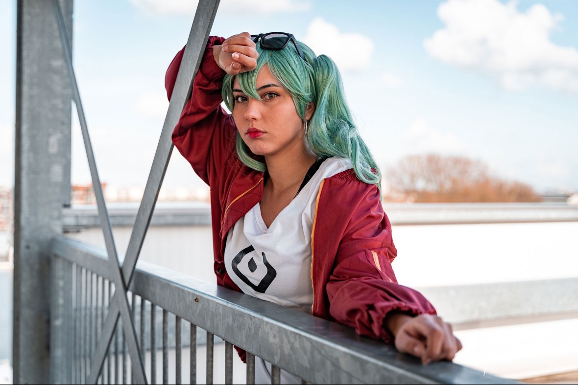 Portret fotoshoot met Naomi - Cosplay in de parkeergarage in Dordrecht