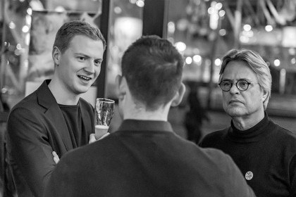 Boeiende gesprekken bij de Spredle nieuwjaarsreceptie - Herman Fotografie Rotterdam